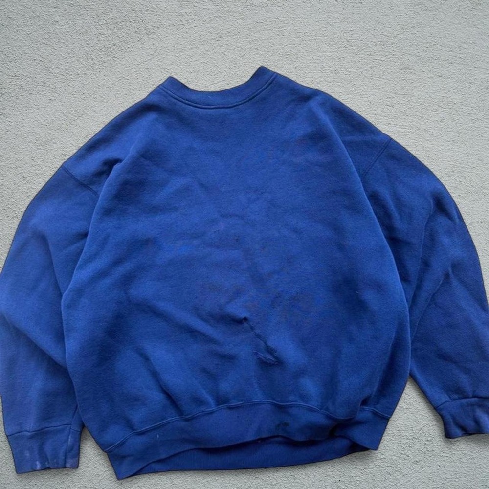 Vintage 90s Tultex Navy Crewneck Sweatshirt XL